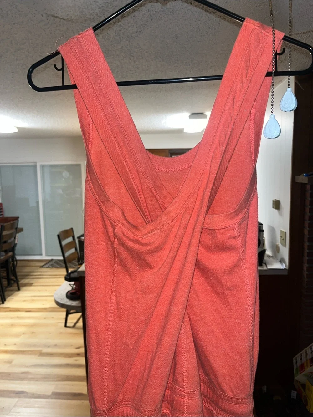Women’s Nike Coral/Orange Terry Sleeveless Pantsuit with Drawstring Waist